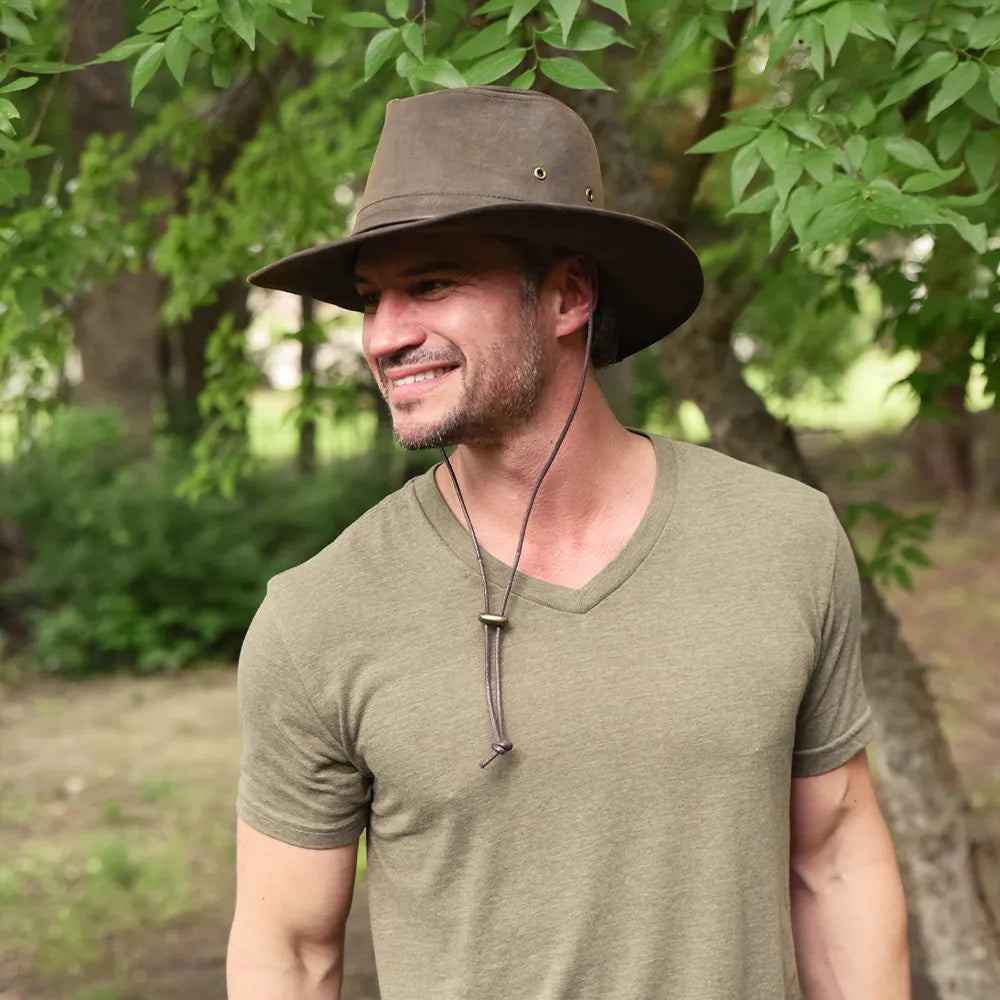 Irwin | Mens Brown Western Weathered Outback Hat