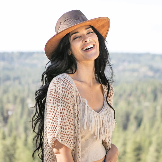 Sirocco | Womens Copper Wide Brim Sun Hat