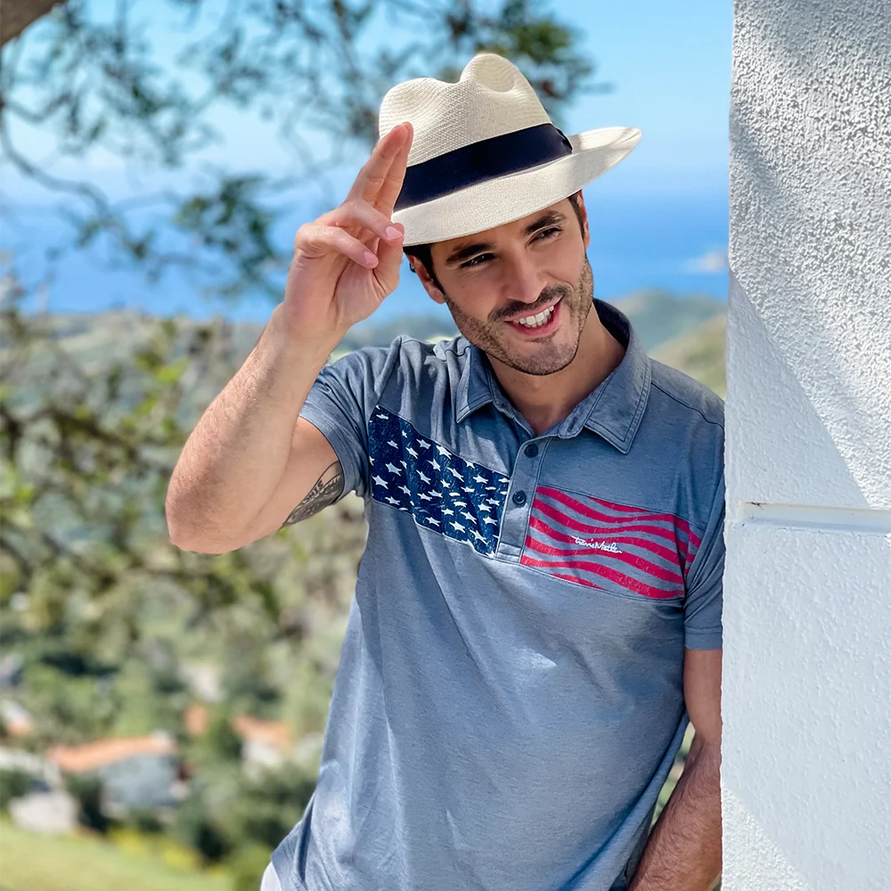 Caracas | Mens Natural Genuine Panama Fedora Hat