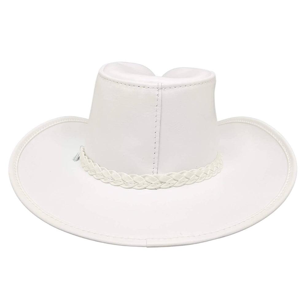Blizzard | Mens White Leather Cowboy Hat