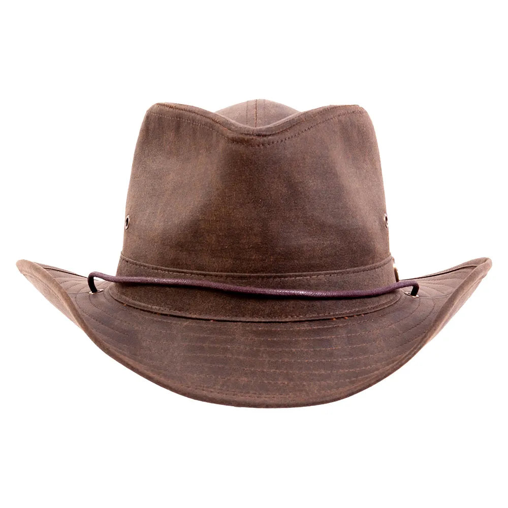 Irwin | Mens Brown Western Weathered Outback Hat