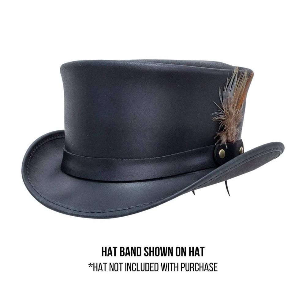 LT | Leather Hat Band with Hat Feather