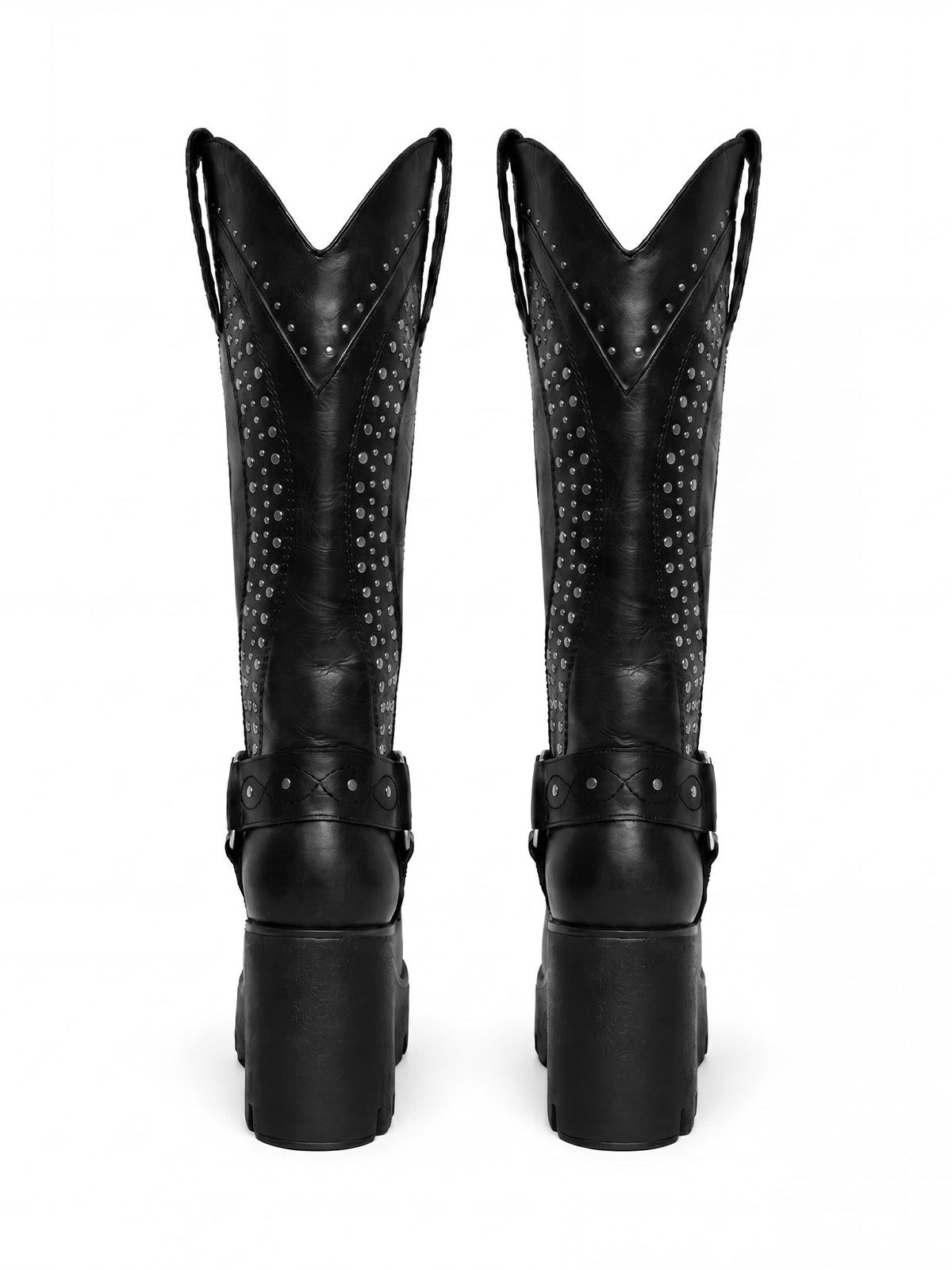 Platform Cowgirl Black