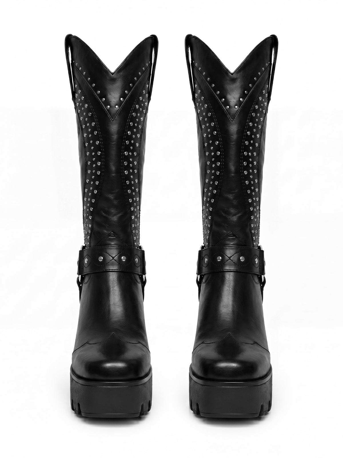 Platform Cowgirl Black