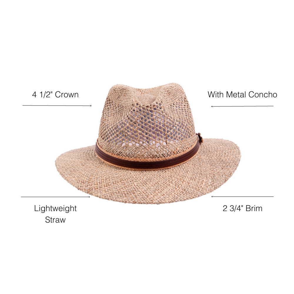 Cubana | Womens Seagrass Straw Sun Hat